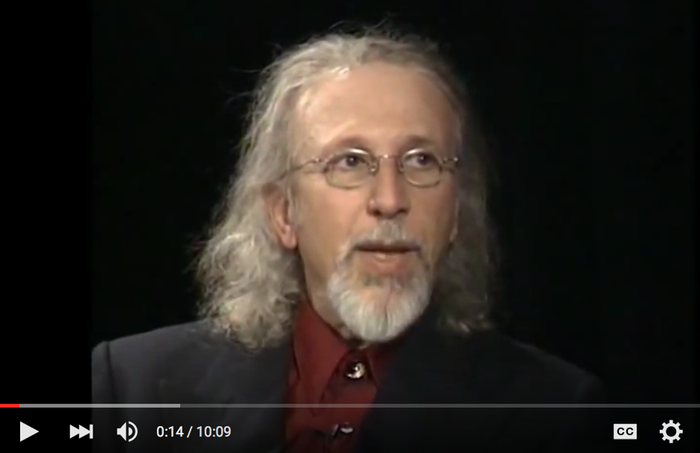 A photo of Jack Sarfatti taken from YouTube.