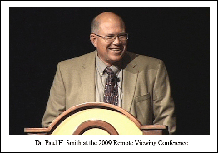 Paul Smith at the podium of the 2009 Remote Viewing Conference.. Paul Smith at the podium of the 2009 Remote Viewing Conference..